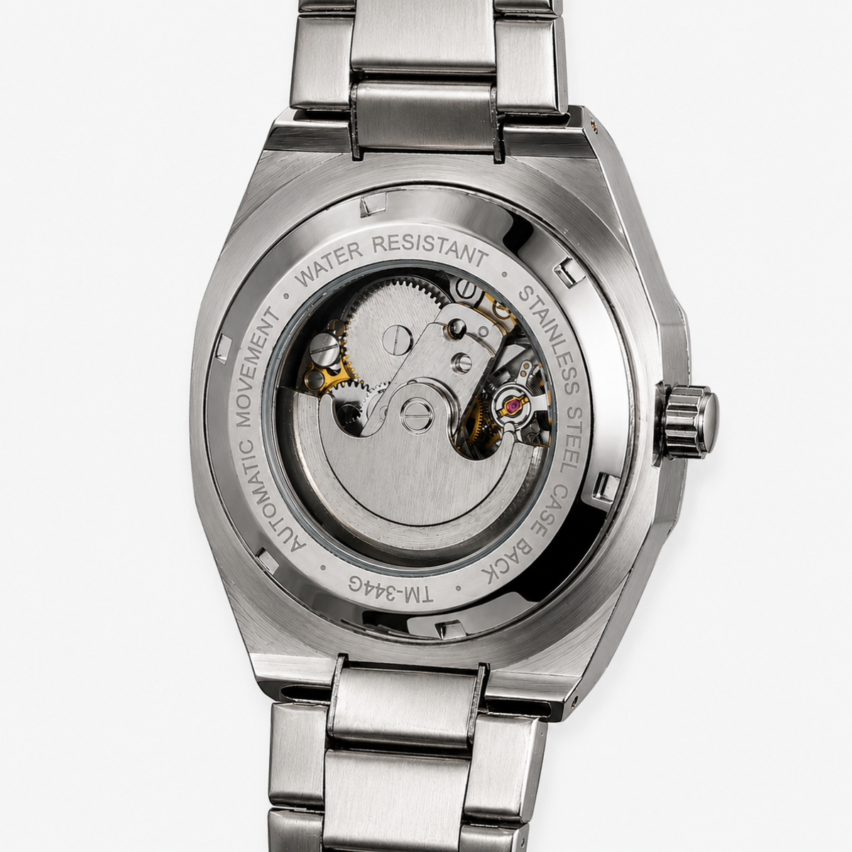 Lumani Silverのシースルーバック、自動巻き機構とローター